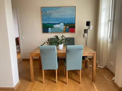 Coin salon dans l'établissement APPARTEMENT BOULOGNE BILLANCOURT TOUT PRES de ROLAND GARROS