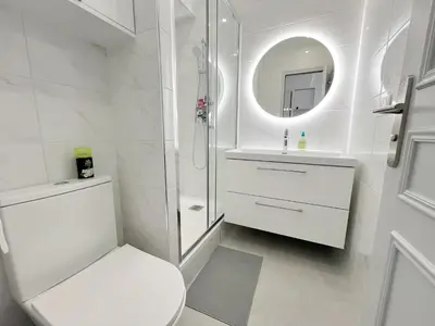 Salle de bains dans l'établissement Charmant Appartement au Cœur du 13ème Arrondissement de Paris