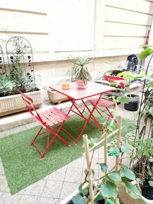 Jardin de l'établissement Studio de charme Paris Champs Elysees