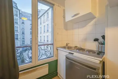 Cuisine ou kitchenette dans l'établissement Flexliving - Studio - Saint Martin