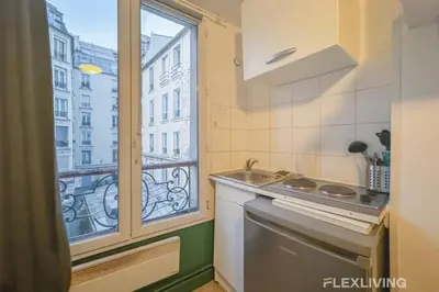 Cuisine ou kitchenette dans l'établissement Flexliving - Studio - Saint Martin