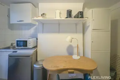 Cuisine ou kitchenette dans l'établissement Flexliving - Studio - Saint Martin