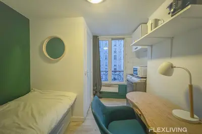 Un ou plusieurs lits dans un hébergement de l'établissement Flexliving - Studio - Saint Martin