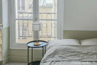 Un ou plusieurs lits dans un hébergement de l'établissement Flexliving - Studio - Poitou