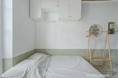 Un ou plusieurs lits dans un hébergement de l'établissement Flexliving - Studio - Poitou