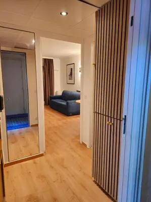 Coin salon dans l'établissement Paris La Defense - Modern Apartment with Jacuzzi