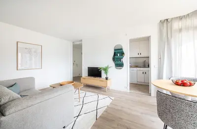Cuisine ou kitchenette dans l'établissement Bail mobilité I La Defense et Paris en 15min