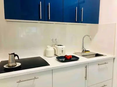 Cuisine ou kitchenette dans l'établissement STUDIO, 11, parc de Belleville