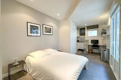 Un ou plusieurs lits dans un hébergement de l'établissement Flexliving - Studio - Victor hugo