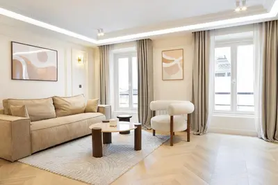 Coin salon dans l'établissement Pick A Flat's Apartments with Services in Opéra