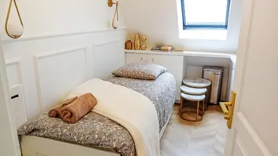Un ou plusieurs lits dans un hébergement de l'établissement Le Mini Nest - Coeur de Paris - Trocadéro -Tour Eiffel