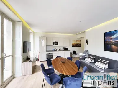 Cuisine ou kitchenette dans l'établissement Urban Flat 60 - Sublime Parisian Flat in Paris