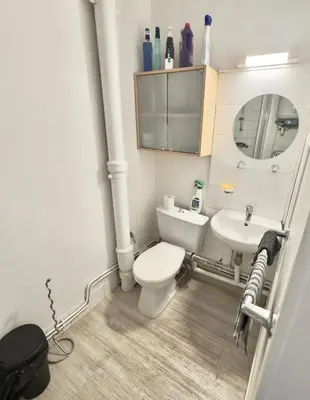 Salle de bains dans l'établissement Devenez voisin du Président