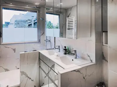 Salle de bains dans l'établissement PenBed -1BR - Proche Champs Elysées