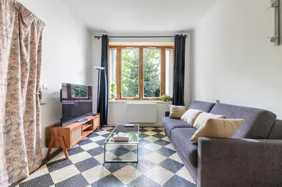 Coin salon dans l'établissement Charmant studio Père Lachaise