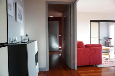 Coin salon dans l'établissement Paris 15 Apartment with Local Lifestyle