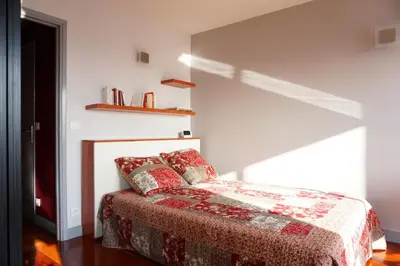 Un ou plusieurs lits dans un hébergement de l'établissement Paris 15 Apartment with Local Lifestyle