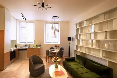 Coin salon dans l'établissement Luxueux Appartement - Centre de Paris