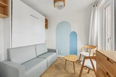 Coin salon dans l'établissement Studio cosy aux portes de Paris