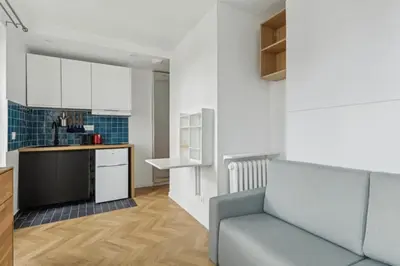 Cuisine ou kitchenette dans l'établissement Studio cosy aux portes de Paris