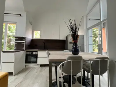 Cuisine ou kitchenette dans l'établissement Maison Paris
