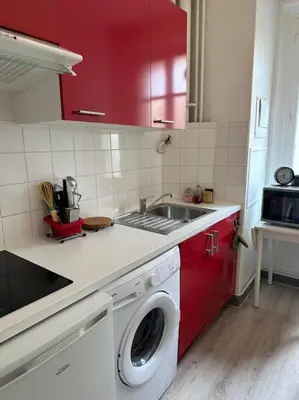 Cuisine ou kitchenette dans l'établissement Charmant studio Paris 16ème MICHEL ANGE - 34m2