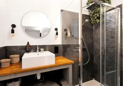 Salle de bains dans l'établissement Cocon cosy à 21min de Notre Dame