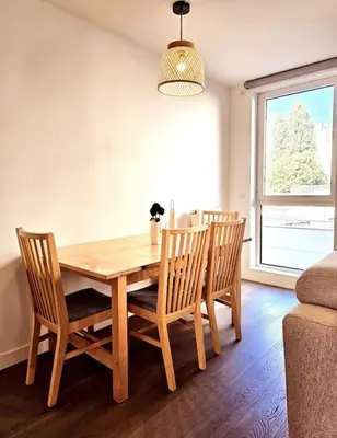 Coin salon dans l'établissement Chic appartement en plein Paris