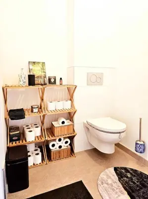 Salle de bains dans l'établissement Chic appartement en plein Paris