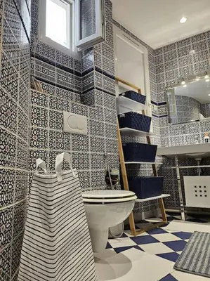 Salle de bains dans l'établissement Charmant Nice appartement 5 personnes people max