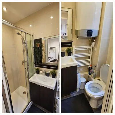 Salle de bains dans l'établissement Appartement Paris Mangin