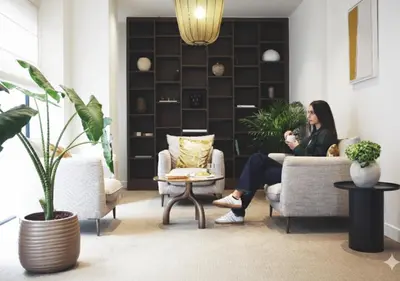 Coin salon dans l'établissement Le Monsieur By Sweett