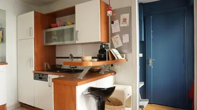 Cuisine ou kitchenette dans l'établissement Urban Paris Apartment in Heart of Faubourg Saint Honore District