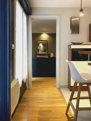 Cuisine ou kitchenette dans l'établissement Urban Paris Apartment in Heart of Faubourg Saint Honore District