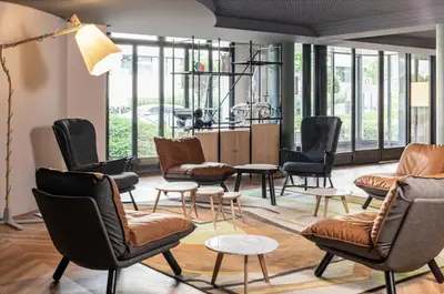Coin salon dans l'établissement Lila Home - Confortable studio in Paris