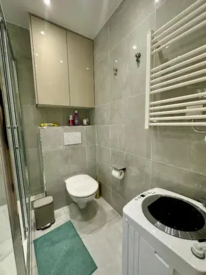 Salle de bains dans l'établissement Comfortable apartment near Marais Beaubourg
