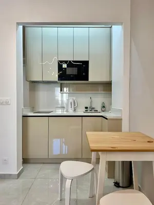 Cuisine ou kitchenette dans l'établissement Comfortable apartment near Marais Beaubourg