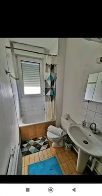Salle de bains dans l'établissement appartement cosy porte de Paris