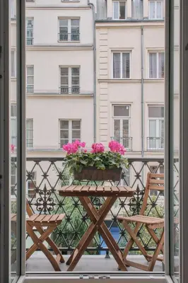 Balcon ou terrasse dans l'établissement Nestay Les Halles