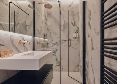 Salle de bains dans l'établissement Nestay Sentier