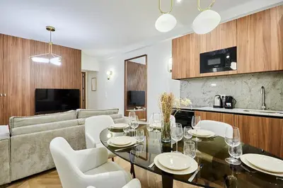 Cuisine ou kitchenette dans l'établissement Superb Apartment Center of Paris by Studio Prestige