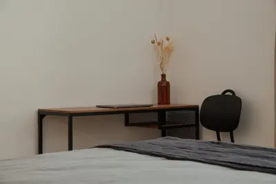 Un ou plusieurs lits dans un hébergement de l'établissement Cosy one bedroom close to Paris & Stade de France