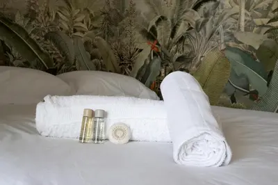 Un ou plusieurs lits dans un hébergement de l'établissement Studio avec balcon - Paris 17e
