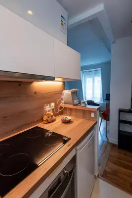 Cuisine ou kitchenette dans l'établissement Welcome to Paris