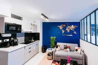 Cuisine ou kitchenette dans l'établissement Paris Porte de Versailles - ISSYHOST