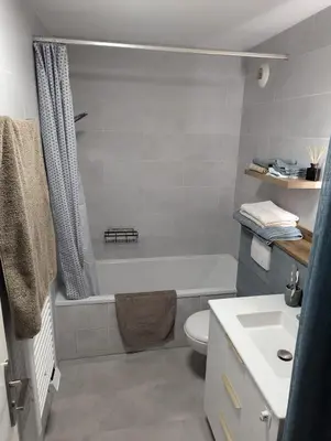 Salle de bains dans l'établissement Prox Stade France appart 2P Chaleureux