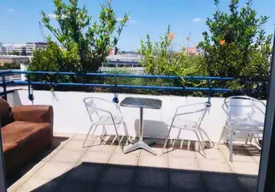 Balcon ou terrasse dans l'établissement S6 Bel Appartement 10min centre paris stade de France