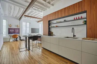 Cuisine ou kitchenette dans l'établissement Amazing 2 bedrooms Apartment Paris Center by Studio Prestige