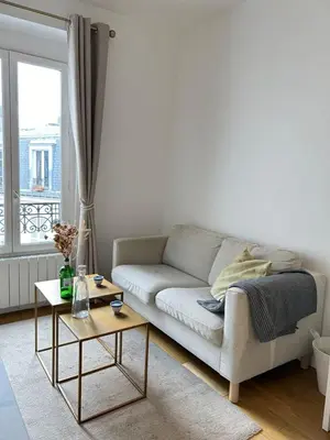 Coin salon dans l'établissement Spacious apartment near Eiffel Grenelle F2
