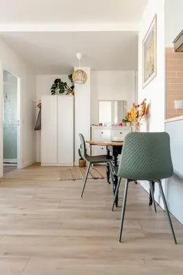 Cuisine ou kitchenette dans l'établissement Studio 119